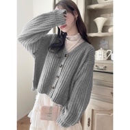 SEVEN | Japan • GRL • V-Neck Knitted Cardiganღ