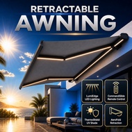 Retractable Awning Awning boleh laras Electric Remote-controlled Awning/Sunshade Folding Motorized