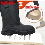 Hight-Top Men's Anti-Smashing And Anti-Penetration Hose Boots Steel Top Work Site Safety Wom