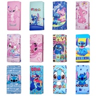 RPUY Wallet Cartoon Wallet Men Wallet New Blue Stitch Long Wallet Men Wallet Wallet Student Wallet