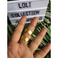 Cincin belah rotan suasa 24k