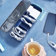 ECOCO Data Cable Storage Box With Lid Organizer Power Charging Handy Tool Take-Up Hub Charger