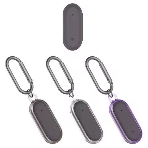 Case Cover for PLAUD NotePin AI, Shockproof, PC Transparent Cases with Carabiner