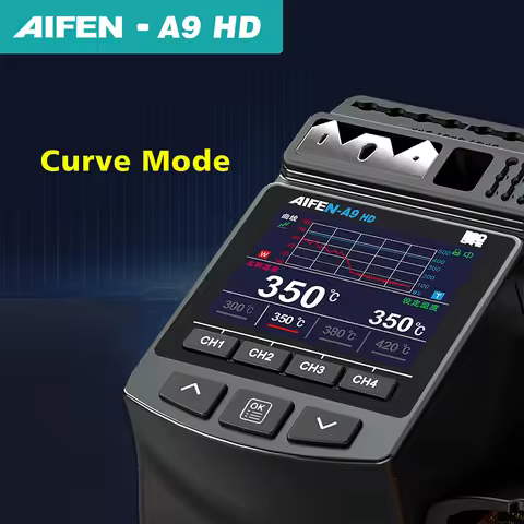 AIFEN A9HD 180W Power Soldering Iron Station Ideal for Electronic Welding with C210 C245 Solder Iron