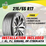 [Installation Provided] New Tyre 215/55R17 HRV Estima Aruz Camry Michelin, Continental, Dunlop, Bridgestone tayar