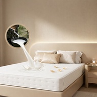 We Home Hybrid Latex Mattress, 6 Inches (15cm), Compressed Foam Mattress with Added Latex. Cool and 