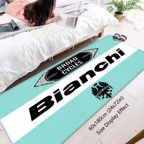 Living Room Carpet Bianchi Bike Floor Mat Nordic Style Home Doormat Bathroom-Toilet Mats Bedroom Hot