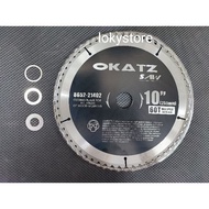 OKATZ 10"/255MM / 30mm(hole) / 60T Wood Cutting Saw Blade(suitable mitre saw, table saw)