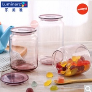 [1.0Ltr] Luminarc Rondo Solid Jar Bekas Kuih Raya Set Balang Biskut Raya Set Air Tight Glass Jar Balang Kaca Kedap Udara