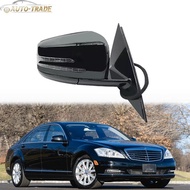 Heated Blind Spot Fold Puddle Light Side Mirror For Benz S350 S400 AMG Right
