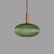 EDITH Glass Pendant Light for Study, Dining Room &amp; Cafe - Retro Style