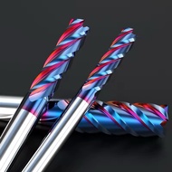 Endmill milling cutter made of 68HRC alloy. Used to process steel, stainless steel, for mold steel s