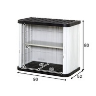 日本IRIS 愛麗思防水戶外陽台收納儲物櫃 (90*52*80cm) - ML800V | 室外庭院防雨工具收納置物櫃