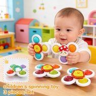 LB Baby Spinner Toy - 3PCS Suction Cup Spinner Toy Set Rotating Molar & Finger Spinner for Kids