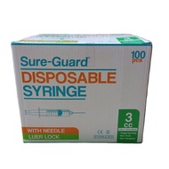 3CC DISPOSABLE SYRINGE  100'sBox's