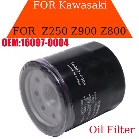 Motorcycle Oil Filter For Kawasaki ZX-6R ZX-10R 636 Z250 Z650 Z800 Z900 Z750 R/S Z1000 SX OEM 16097-