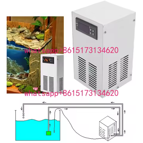 Aquarium Water Chiller 200L/H Aquarium Fish Tank Water Chiller Constant Temperature Cooling System