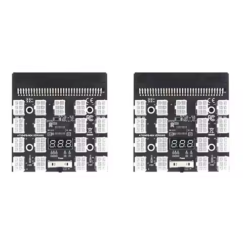 2X Breakout Board 17 Port 6Pin LED Display Power Module Server Card Adapter For HP 1200W 750W PSU GP