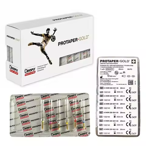 1PKS Dental Protaper Gold Rotary Instrument Heat Activation Flexible Engine Files For Root Canal Too