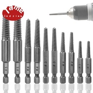 Screw Extractor Set,10 Pcs Screw Extractor,1/4inch Hex Shank Broken Screw Extractor,Screw Remover & 