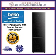 [Bulky] Beko RCNT375I50VZWB Bottom Mount Refrigerator Fridge 375L