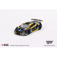 1:64 MINI GT MODEL - Lamborghini Huracán GT3 EVO 4 2022 Macau GP Macau GT Cup 3rd Place