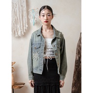 TW Augusta Flower Patch Denim Jacket