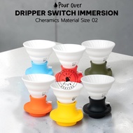 Pour Over Dripper Switch Immersion Charamics 02 (2-4 Cups) White Dripper / Switch Dripper Coffee Dri