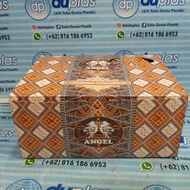 Angel BATIK MOTIF Cake SNACK Box 12cm X 16cm X 7cm 1912