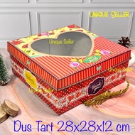 MERAH [Contains 10] HEART LID Tart Cake Box 28x28x12 cm / Heart Covered Proposal Box Uk 28 cm 28x28 