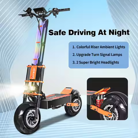 TOURSOR X8 Electric Scooter, Top speed 60 MPH Distance Traveled 65 Miles, 60V 38AH 6000W Dual Power 
