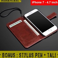 Iphone 7-4.7" - Flip Cover Wallet Leather Case Card Wallet Case