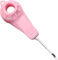 Yogurt Cap Can/Cap Opener Plastic Green/Pink