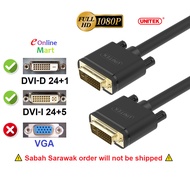 UNITEK 1080p DVI to DVI Cable (Support 24+1 DVI-D, 24+5 DVI-I) PC Monitor Cable