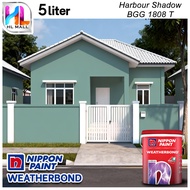 (1772-1814) 5L Nippon Paint Exterior Weatherbond Delightful Greens & Blue Greens