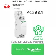 ORIGINAL CONTACTOR DIN ICT 2P 25A 2NO CONTACTOR DIN SCHNEIDER A9C20732