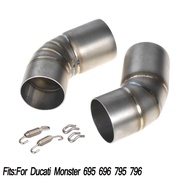 Motorcycle Exhaust Muffler Middle Link Pipe Exhaust System For Ducati Monster 695 696 2008 to 2014 7