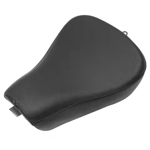 For Sportster Forty Eight XL1200 883 72 48 Black Motorcycle Front Driver Leather Pillow Solo Seat Cu