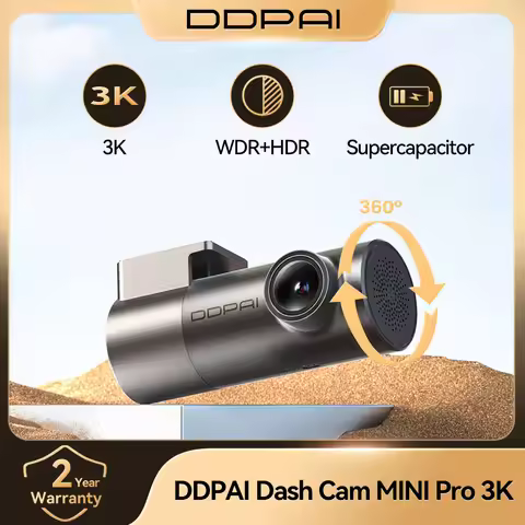 New DDPAI MINI Pro 3K HDR Dash Cam 1620P Car DVR WiFi Night Vision WDR Voice Control 24H Parking Mon