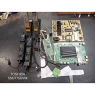 TOSHIBA 55U7750VM TV MAIN BOARD POWER BOARD