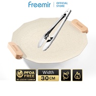 [New Launch] freemir Grill Pan Non-Stick Grill 30cm Multifunction Grill For BBQ/Korean BBQ Aesthetic Beige Quality Kitchen Supplies