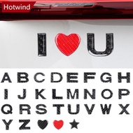 HOTWIND 3D Gel English Letters & Numbers Carbon Fiber Pattern Car Stickers Personalized Auto Decals 