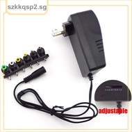 Universal Adjustable Charger Connector Supply with Plug 30W 3V 4.5V 5V 6V 7.5V 9V 12V 2A 2.1A AC DC Power Adapter  SGK2