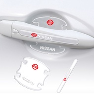 Suitable for Nissan Navara X-trail D22 Qashqai March Livina Car Door Bowl Handle Rearview Mirror Door Adhesive Drop Protection Sticker