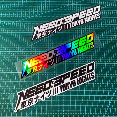 1PC NEED FOR SPEED Waterproof JDM Motorcycle Stickers for Scooter Body DIY Car Window Bumper Decorat