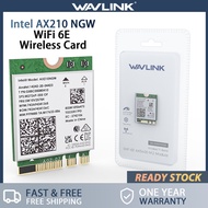 WAVLINK Intel AX210 WiFi 6E Wireless Card – Tri-Band 5400Mbps (2.4GHz/5GHz/6GHz) M.2/NGFF Network Ad