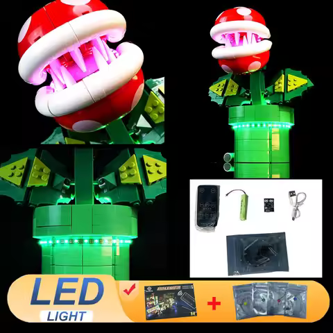 LED Light Kit For LEGO 71426 Piranha Plant Lamp DIY Christmas Birthday Gift (Not Include Building Bl