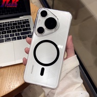 [JLK] Ultra Thin Clear Magnetic Phone Case for Huawei Pura 70 Ultra Mate 60 Pro+ P70 P70 Pro Plus Tr