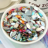 Clothing Accessories Handmade Diamonds Taiwan Acrylic Hand-Sewn Diamonds Wedding Diamonds 7 * 15mm H