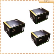 [Lslhj] 3 in 1 Plyometric Jumping Box Plyometric Agility for Gym Fitness Home Strength Training